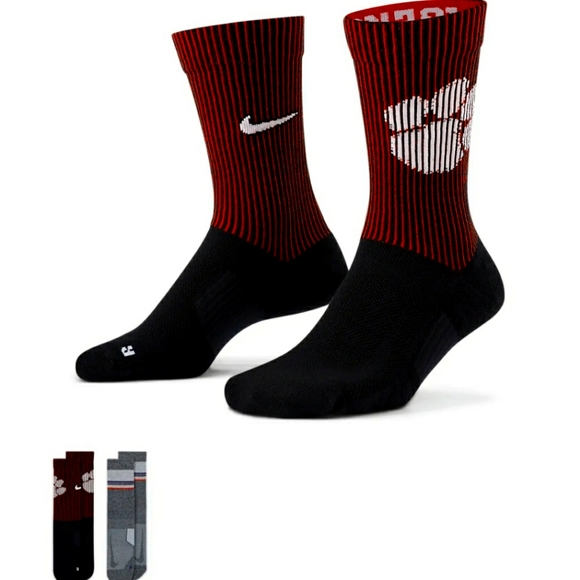 Nike Other - NWT Men's Clemson Tigers Nike Multiplier 2 Pairs Crew Socks